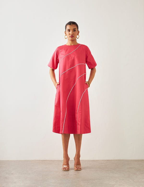 SON OF A NOBLE - SNOB — CHELSEA DRESS - ROSE