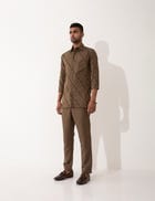 AARIS BIAS SHIRT - BROWN view 2