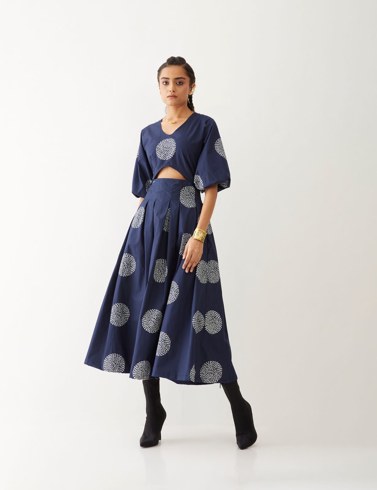 BECCA DRESS - NAVY - image 1