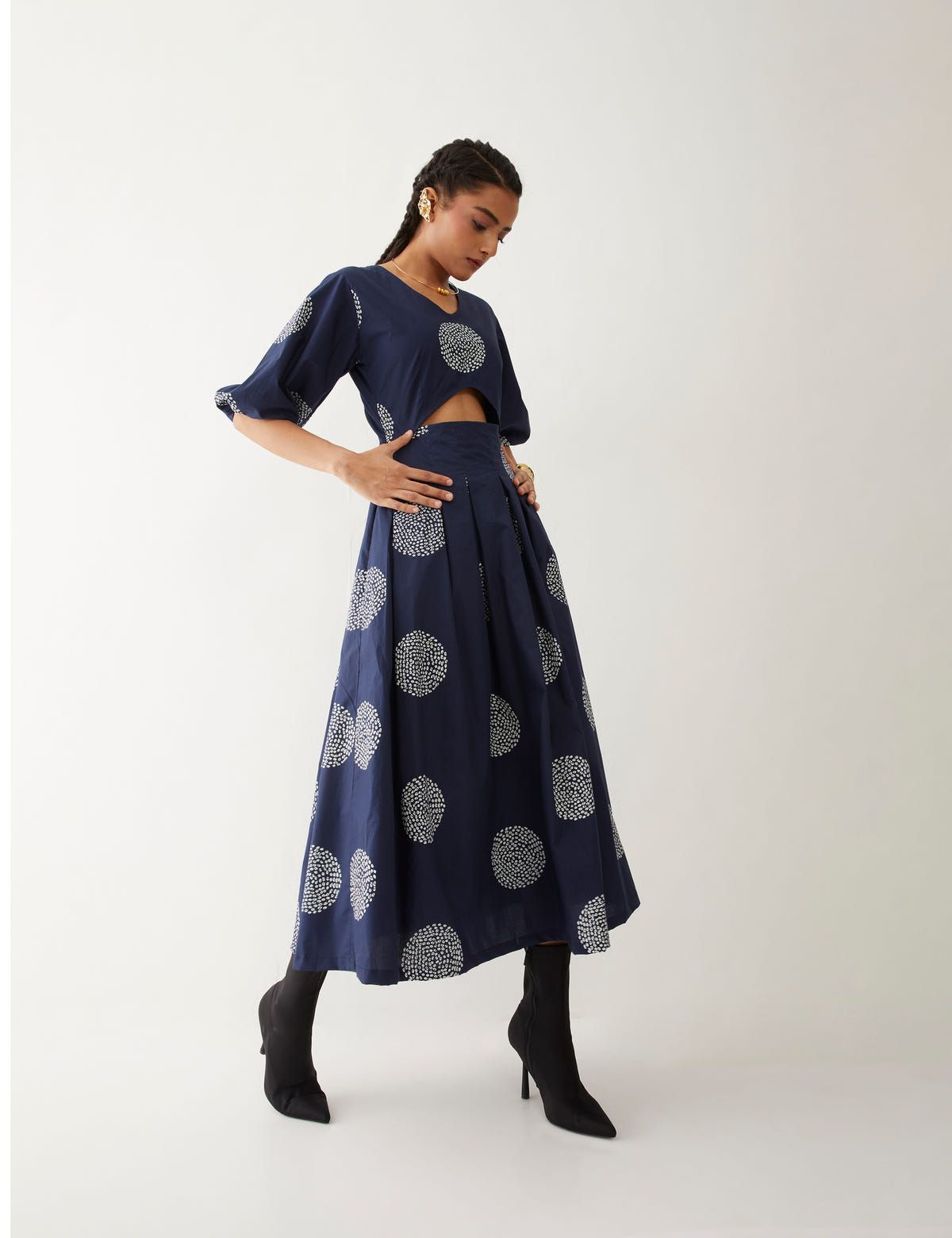 BECCA DRESS - NAVY - image 4