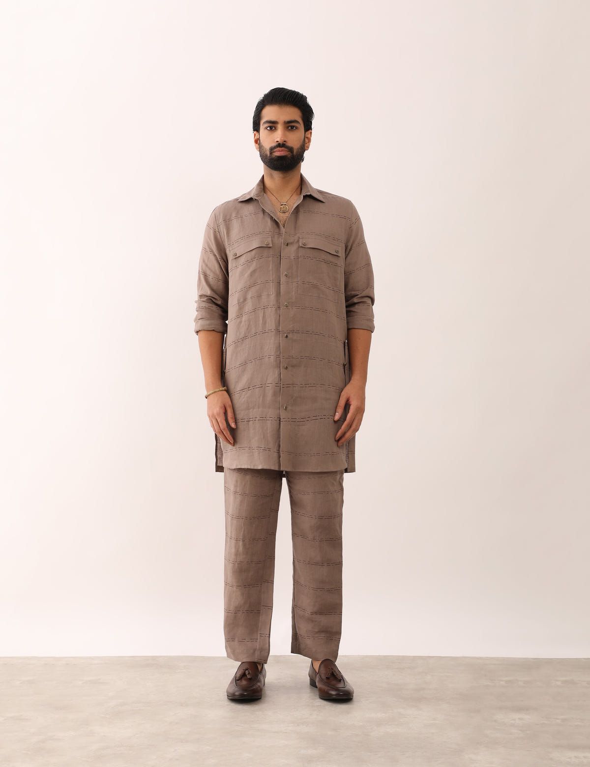 KARAN SADDLE SHIRT - STONE - image 2