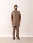 KARAN SADDLE SHIRT - STONE view 2