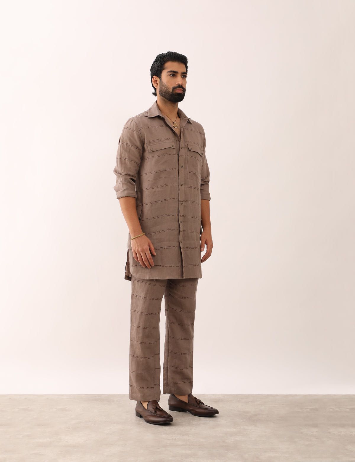 KARAN SADDLE SHIRT - STONE - image 3