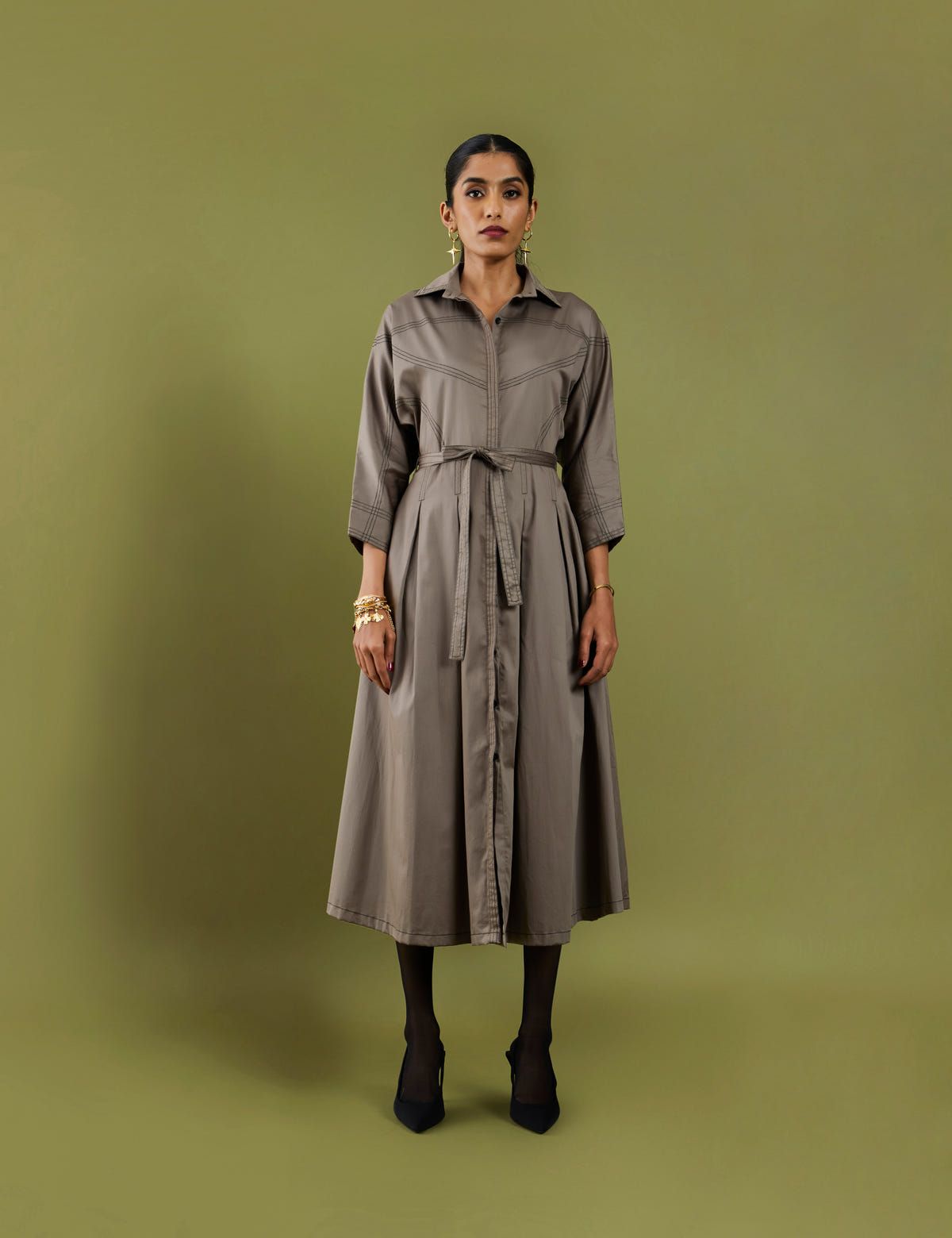 COMET DRESS - ASH GREY - image 1