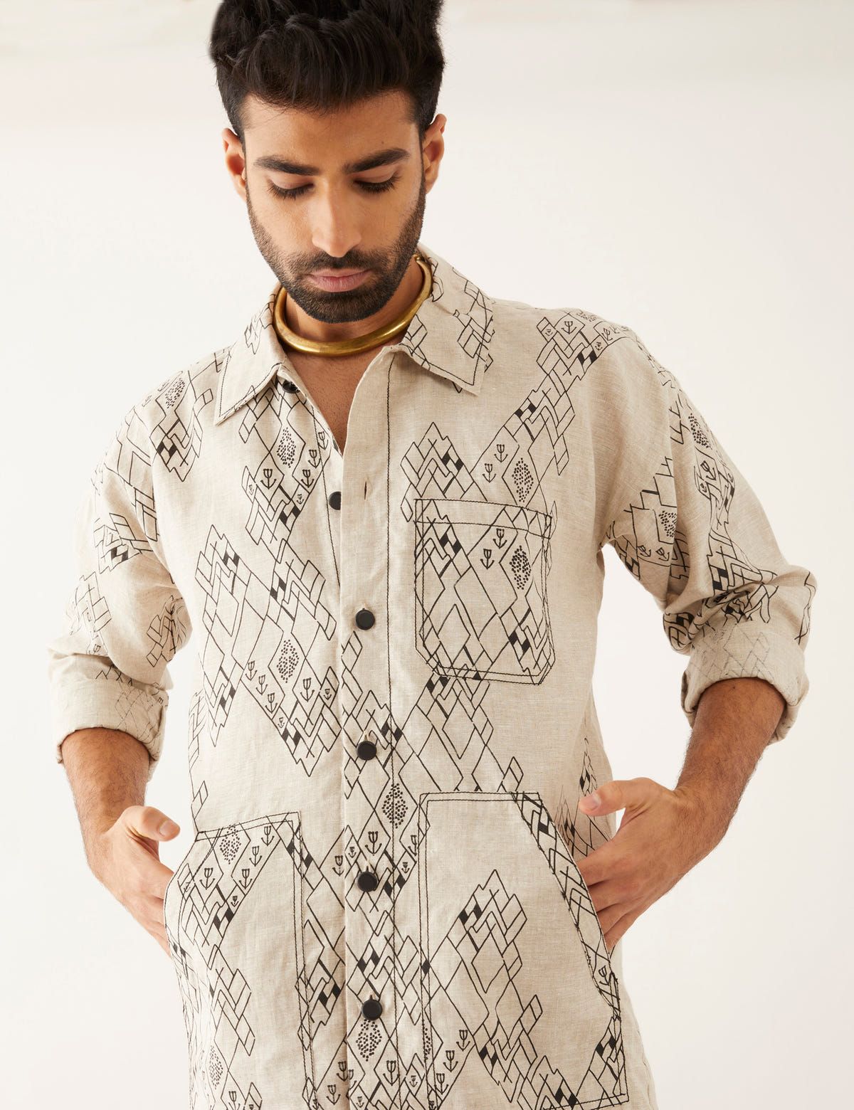 YANI VILLAGE KURTA - IVORY - image 1
