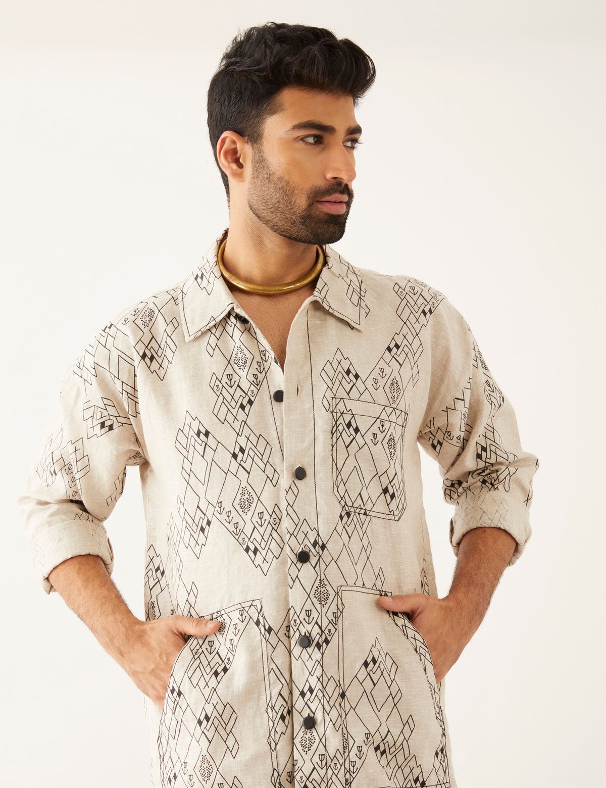YANI VILLAGE KURTA - IVORY - image 5