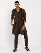 ELY KURTA - BROWN view 1