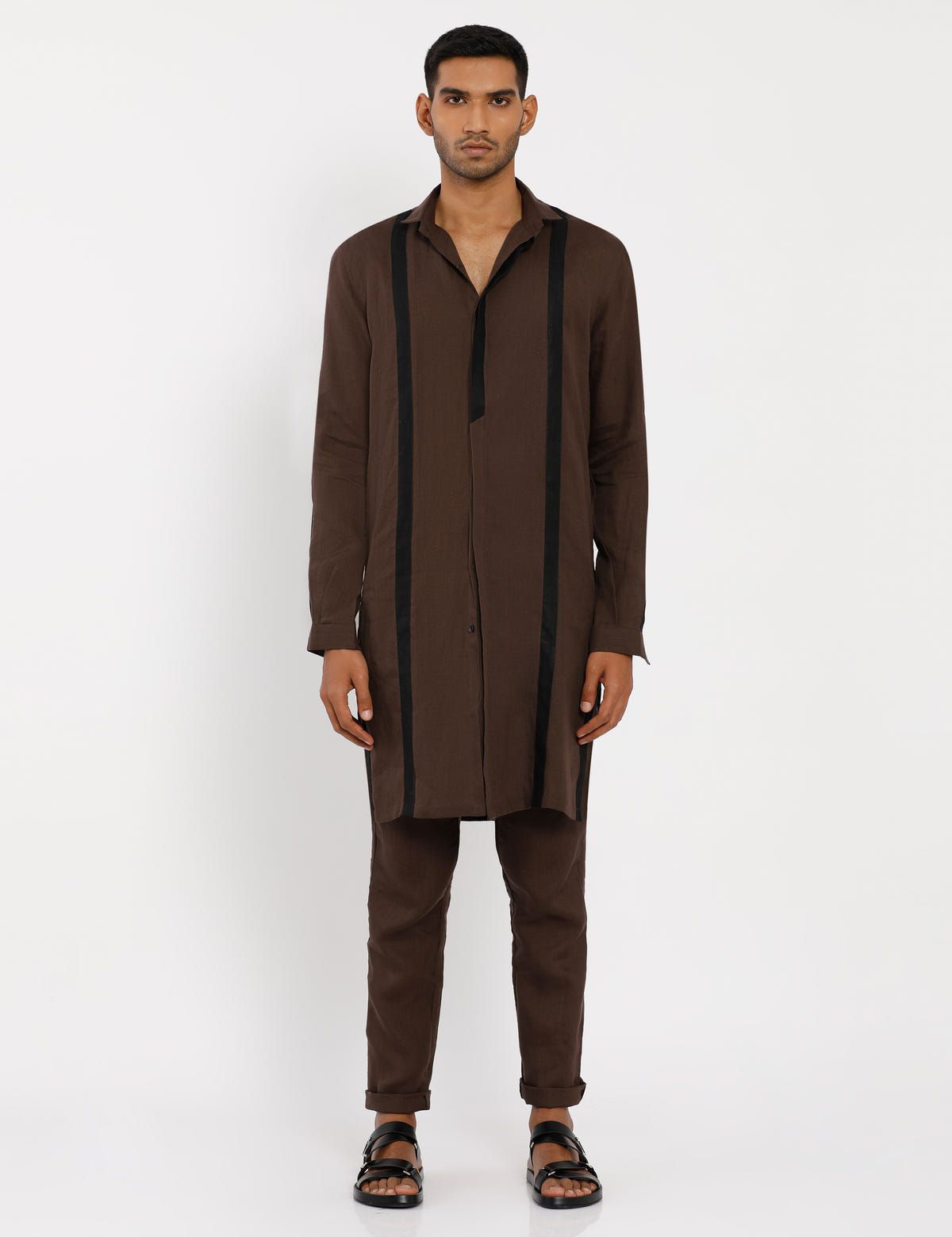 ELY KURTA - BROWN - image 2