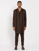 ELY KURTA - BROWN view 2