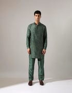 Stephen Dapple Kurta Set - Sage view 1