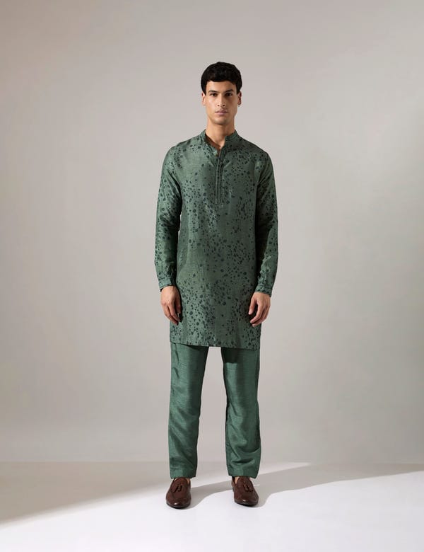 SON OF A NOBLE - SNOB — Stephen Dapple Kurta Set - Sage