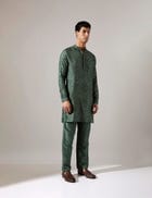 Stephen Dapple Kurta Set - Sage view 3