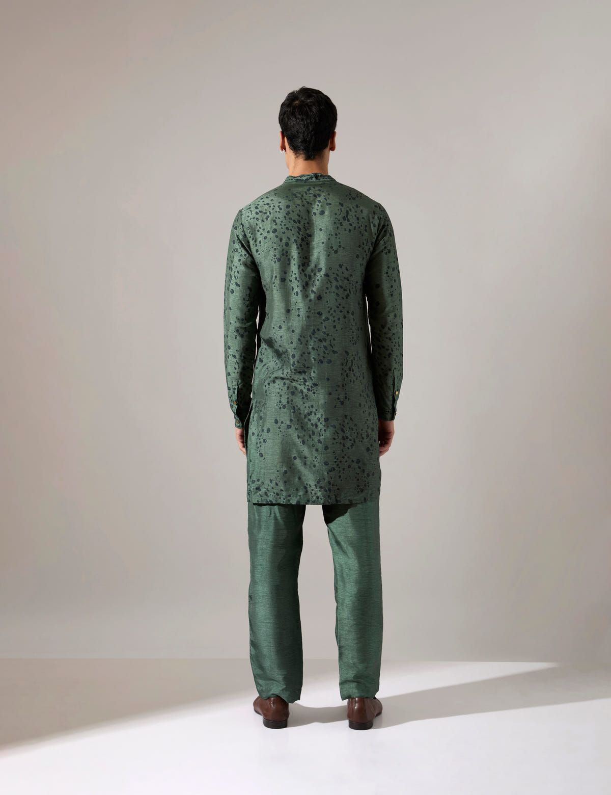 Stephen Dapple Kurta Set - Sage - image 4