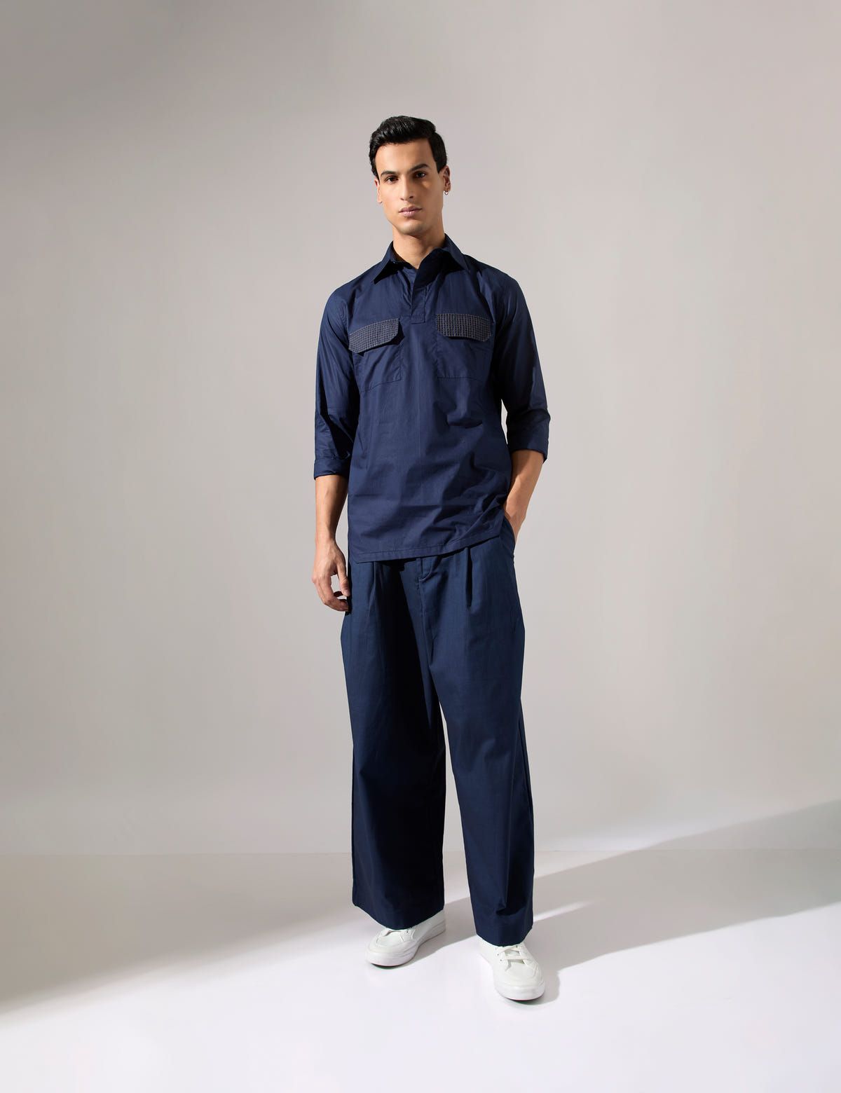 Russell Shirt - Navy - Look - image 2