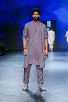HARSH KURTA SET - PURPLE view 1