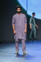 HARSH KURTA SET - PURPLE view 3