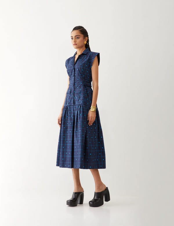 SON OF A NOBLE - SNOB — AGNES DRESS - NAVY