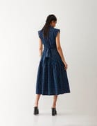 AGNES DRESS - NAVY view 3