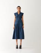 AGNES DRESS - NAVY view 4