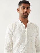 NATHAN ARGILE KURTA - WHITE view 2