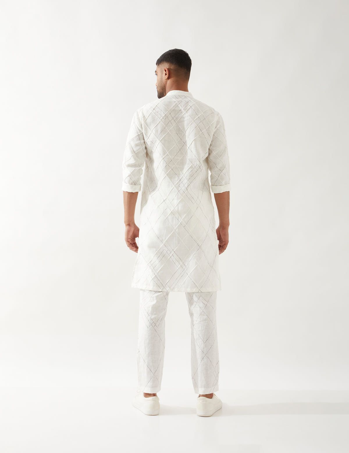 NATHAN ARGILE KURTA - WHITE - image 5