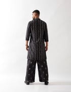 IRVIN VINE KURTA SET - BLACK view 3