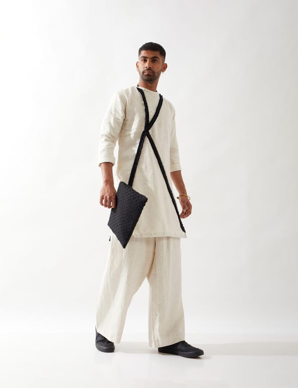 SON OF A NOBLE - SNOB — WALTER KURTA SET - IVORY