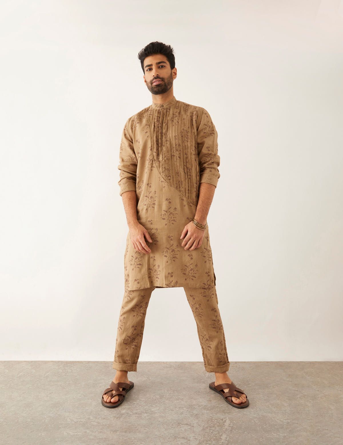 ROAN - CATCHFLY - KURTA - KHAKI - image 5