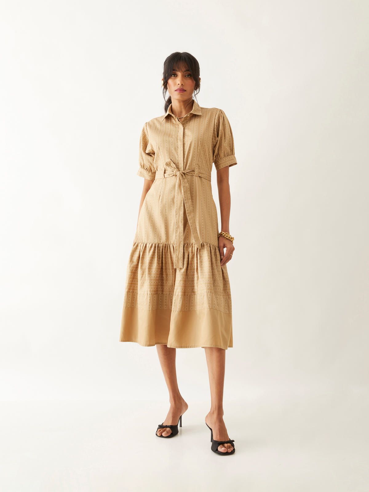 LENI DRESS - SAND - image 1