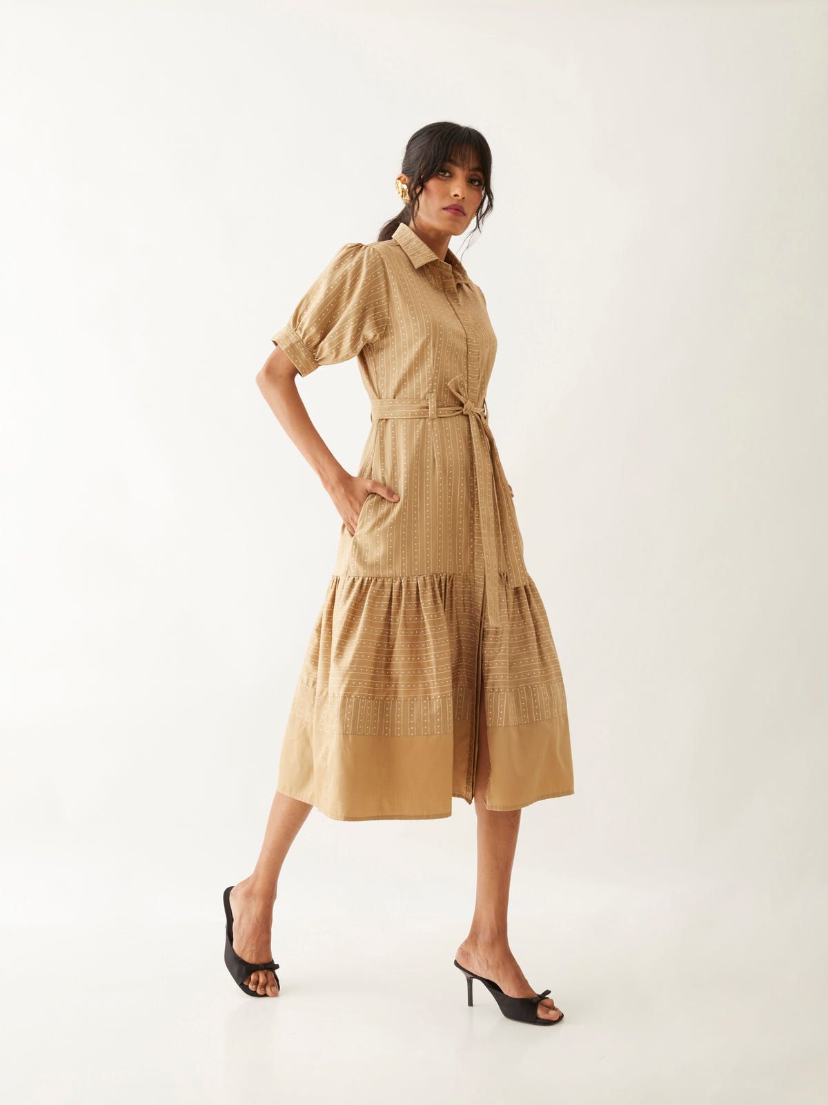 LENI DRESS - SAND - image 2