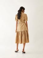 LENI DRESS - SAND view 3