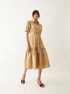 LENI DRESS - SAND view 4