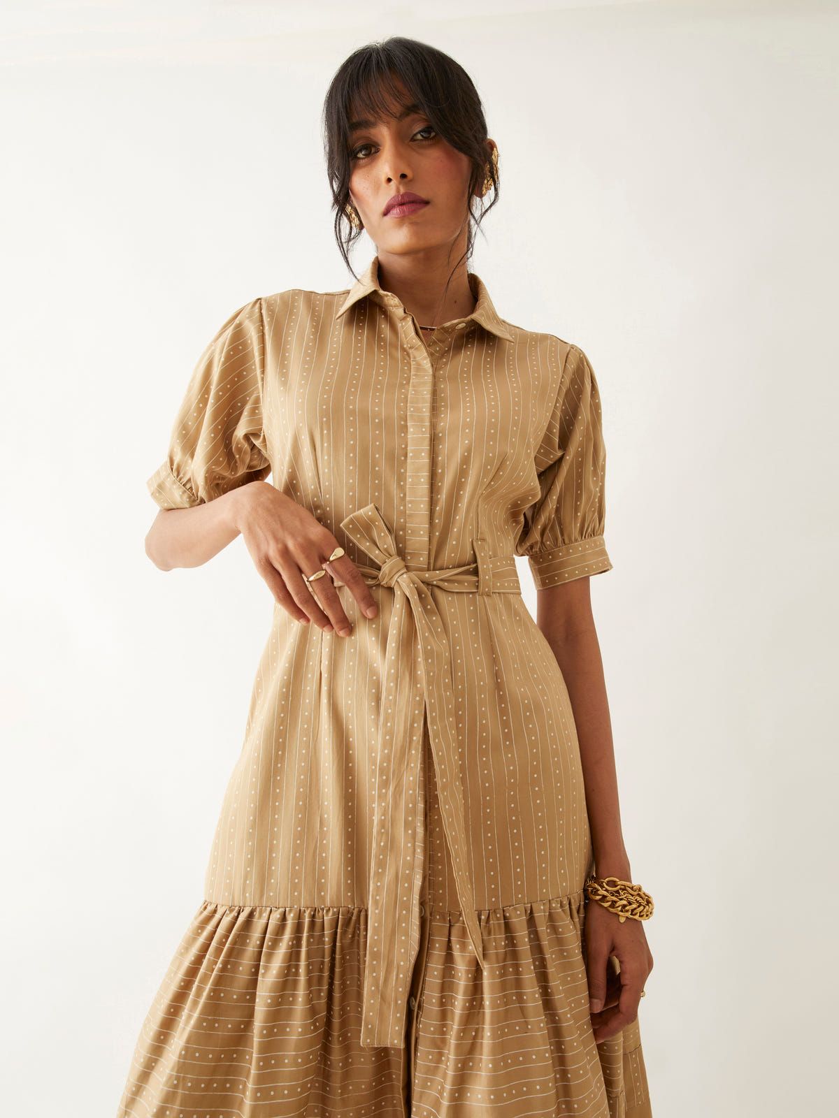 LENI DRESS - SAND - image 5