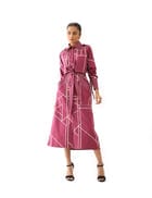 MAANA DRESS - PLUM view 1