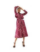 MAANA DRESS - PLUM view 3
