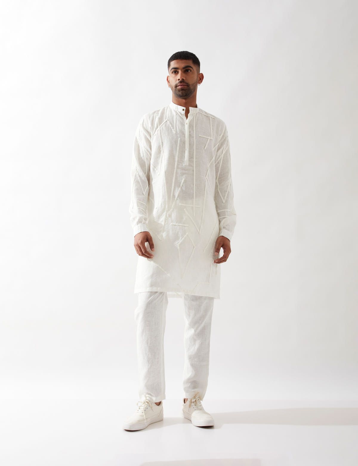 JUDE KURTA SET - WHITE - image 1