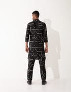 HAZEL CONTRA KURTA- BLACK view 5