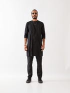 JOSE KURTA SET - BLACK view 2