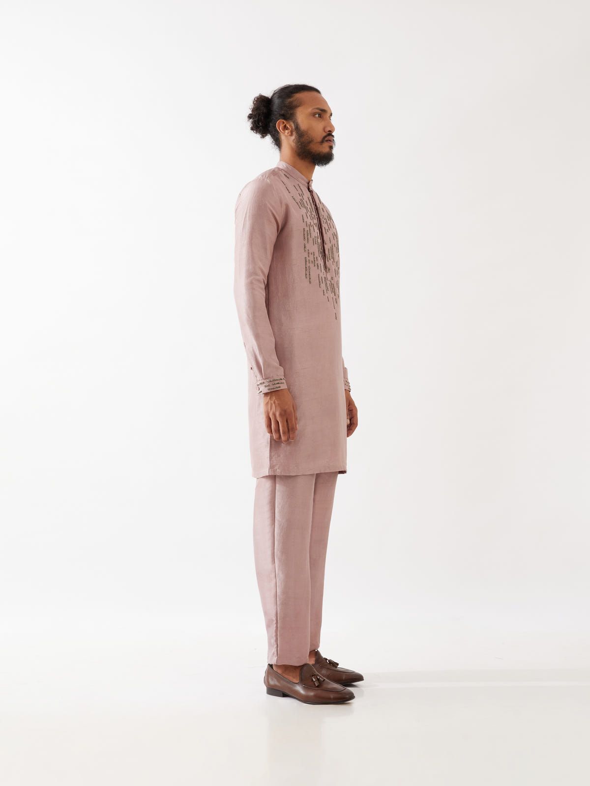 JETT SILK KURTA SET - PURPLE - image 4