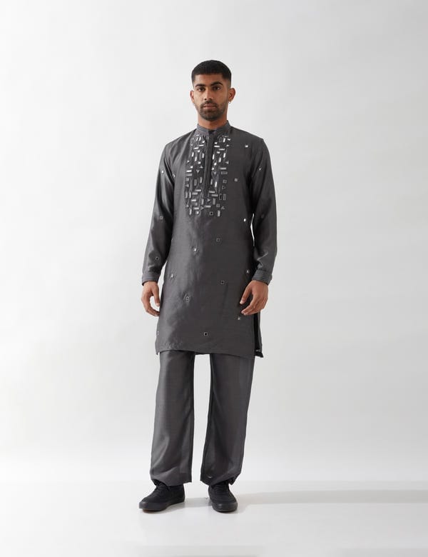 SON OF A NOBLE - SNOB — REX KURTA SET - GREY