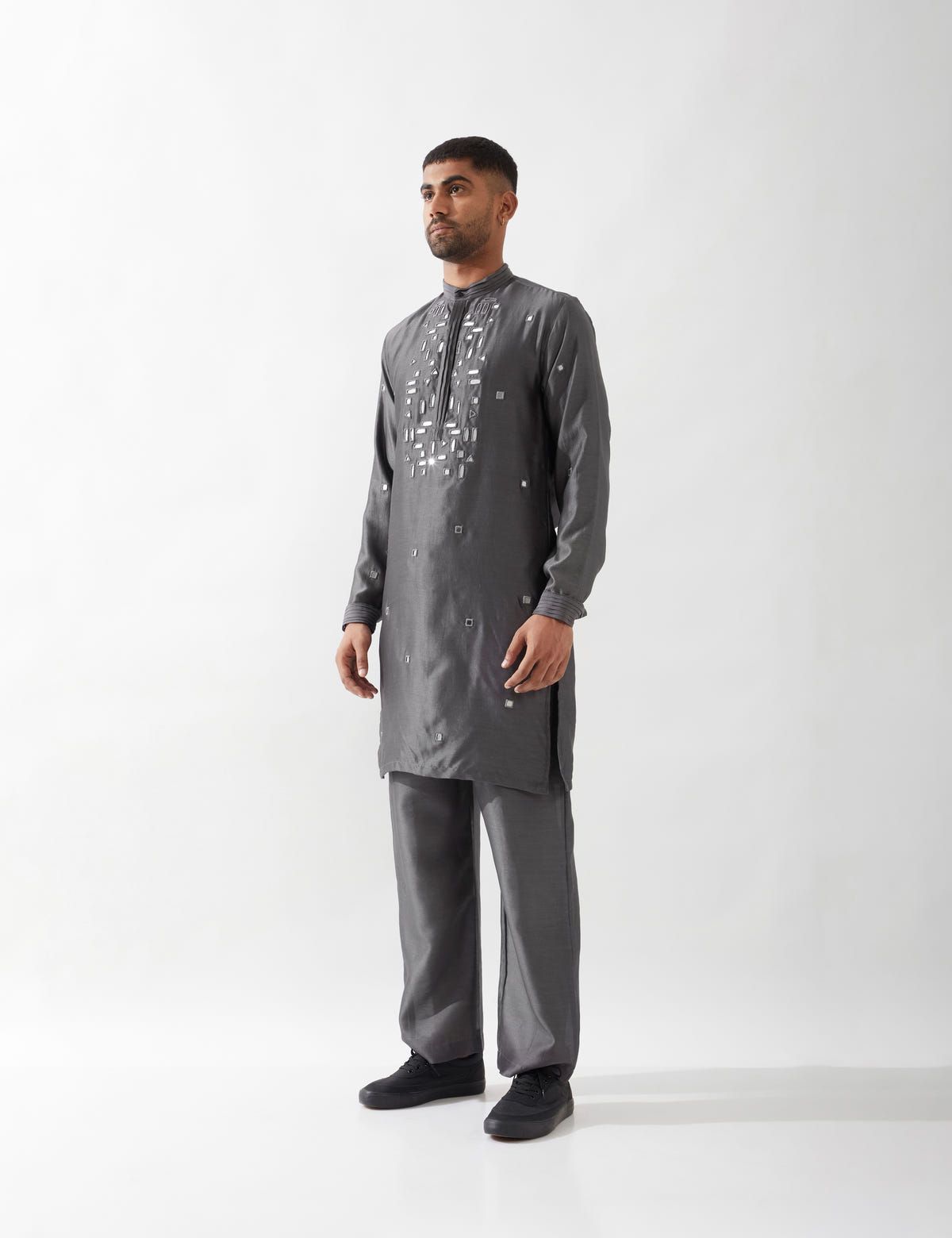 REX KURTA SET - GREY - image 3