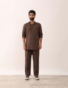 RAUNAQ WEB KURTA - BROWN view 2