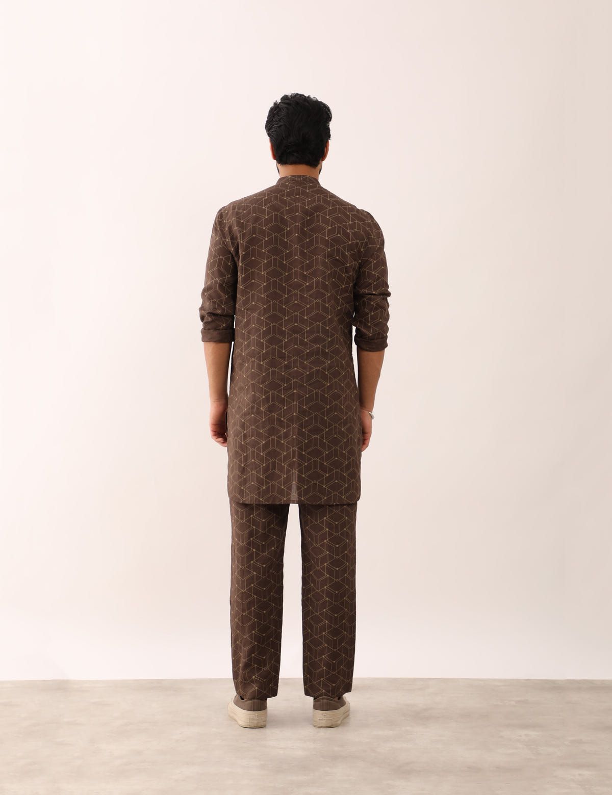 RAUNAQ WEB KURTA - BROWN - image 4