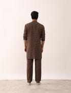 RAUNAQ WEB KURTA - BROWN view 4