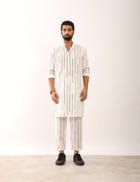 KALPIT STRIPES KURTA - WHITE view 2