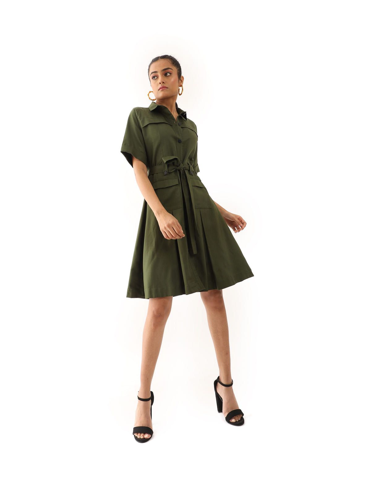 JUNE DRESS - PINE - image 4