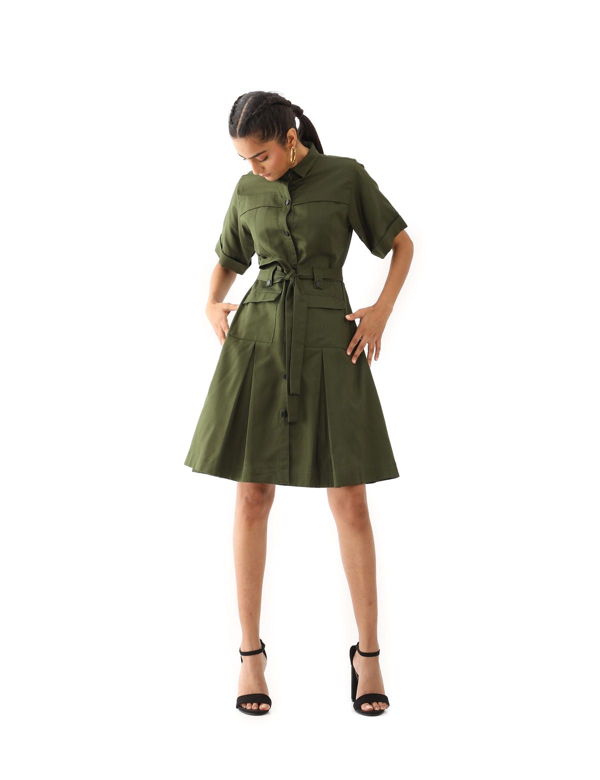 JUNE DRESS - PINE - image 5