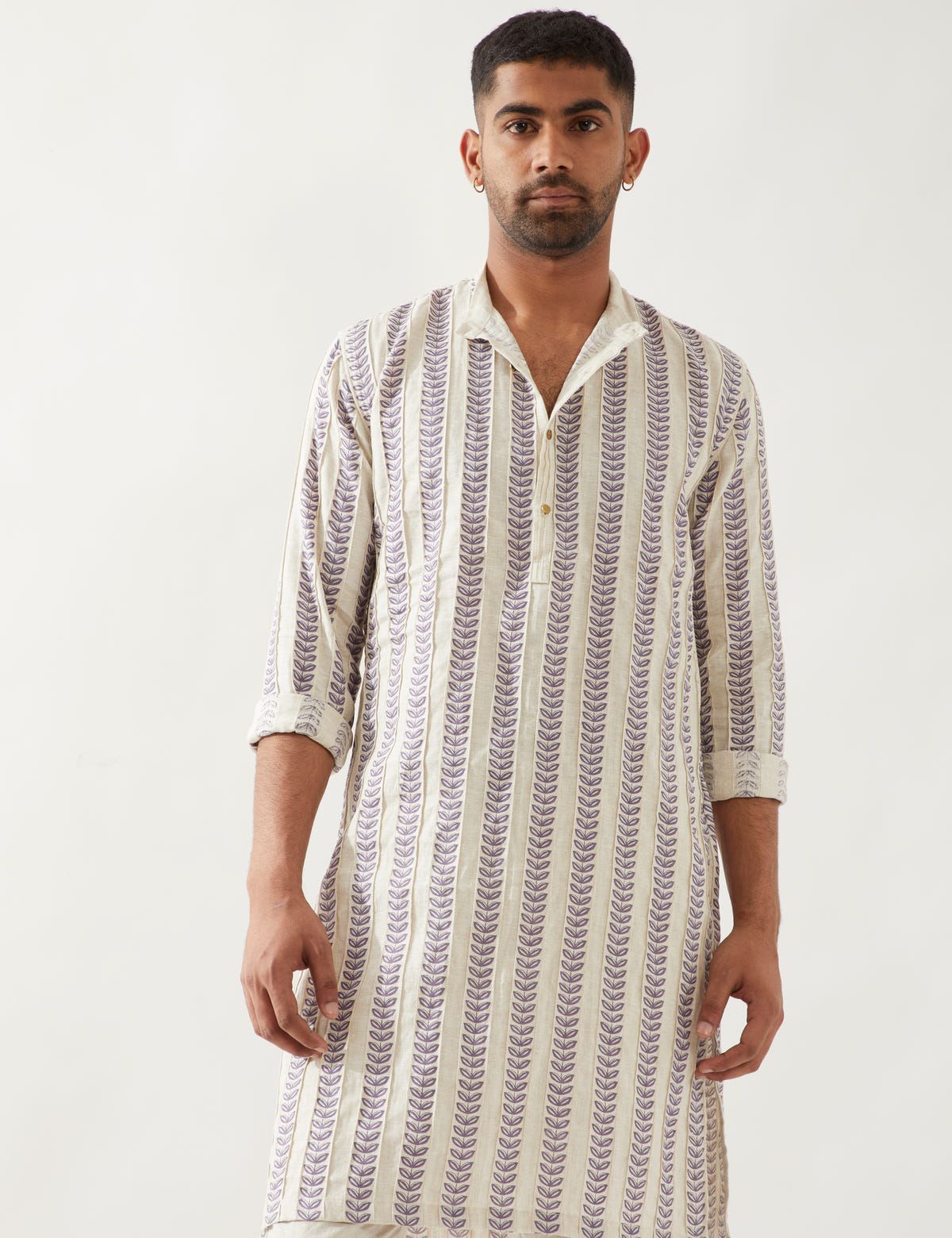 BLAKE CATKIN KURTA SET - IVORY - image 4
