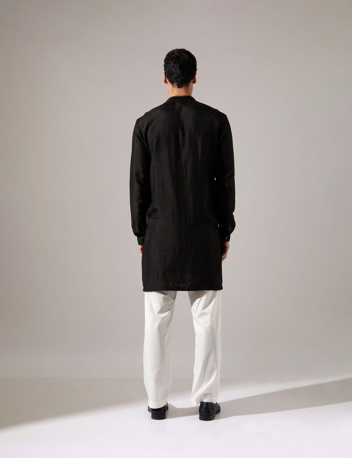 Jeremiah Hand Embroidered Kurta Set - Black - image 4