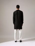 Jeremiah Hand Embroidered Kurta Set - Black view 4